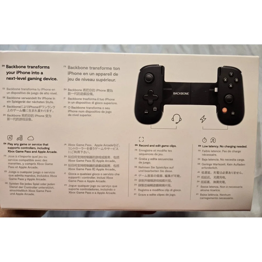 Backbone One Mobile Gaming Controller for iPhone Lightning NEW SEALED‎ Game Pass
